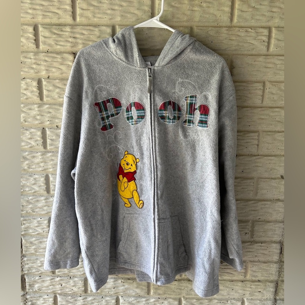 Disney Winnie the Pooh Embroidered Zip Up Jacket